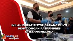 Inilah Empat Pistol Barang Bukti Penodongan Paspampres di Istana Negara