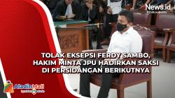 Tolak Eksepsi Ferdy Sambo, Hakim Minta JPU Hadirkan Saksi di Persidangan Berikutnya