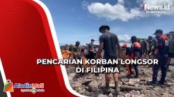 Begini Kegigihan Tim SAR dalam Pencarian Korban Tanah Longsor di Filipina