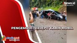 Longsor di Cadas Pangeran Timpa Mobil yang Sedang Melaju