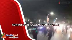 Ngeri!  Polisi Bubarkan Konvoi Ugal-ugalan Anggota Geng Motor di Makassar