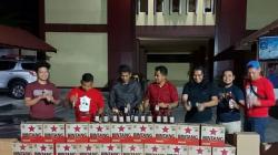 Gelar Operasi, Polisi Amankan Puluhan Botol Miras dari Bir hingga Amer  di Solok