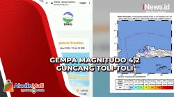 Gempa Bumi M4,2 Guncang Toli-Toli, BMKG: Hati-Hati Gempa Susulan