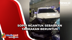 Ngantuk, Sopir Minibus Sebabkan Tabrakan Beruntun di Gandaria