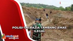 Polisi dan TNI Razia Tambang Emas Ilegal di Bombana, Dua Alat Berat Disita