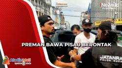 Razia, Preman Bawa Pisau Berontak ketika Diamankan Polisi di Palembang<
