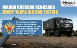 Infografis Warga Kherson Tanpa Air dan Listrik