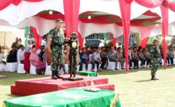 Brigjen TNI Perlindungan Hutagalung Pimpin Upacara Penutupan TNI Manunggal Membangun Desa<