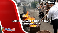 Kejaksaan Negeri Binjai Musnahkan Barang Bukti Narkoba