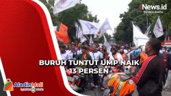 Demo, Buruh Minta Pj Gubernur Heru Naikkan UMP Jakarta 13 Persen