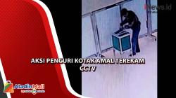 Aksi Pencuri Kotak Amal dan Santunan Anak Yatim di Banten Terekam CCTV
