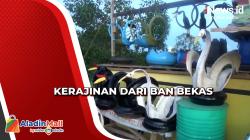 Di Tangan Kreatif Pria dari Barito Utara, Ban Bekas Disulap Menjadi Kerajinan