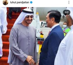 Momen Luhut Sambut Kedatangan Xi Jinping dan Sheikh Mohammed bin Zayed Al Nahyan 