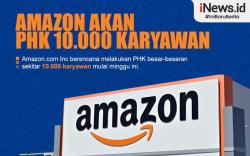 Infografis Amazon Bakal PHK 10.000 Karyawan