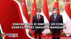 Presiden Jokowi dan Xi Jinping Uji Coba Kereta Cepat Jakarta-Bandung Secara Virtual<
