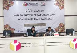 Bawaslu HSU Gelar Sosialisasi Peraturan dan Non Peraturan pada Pemilu 2024