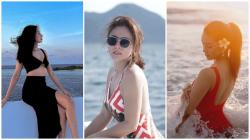 5 Potret Artis Hobi Jemur di Pantai, Nomor 2 Dijuluki Hot Mom Awet Muda Bikin Netizen Susah Kedip
