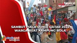 Meriahkan Piala Dunia Qatar 2022, Warga Polewali Mandar Buat Kampung Bola