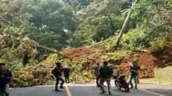 Diguncang Gempa, Jalur Cianjur-Puncak Longsor, Lalu Lintas Lumpuh 