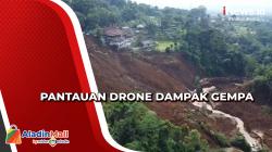 Pantauan Drone, Akses Cianjur-Bandung Tertutup Longsoran akibat Gempa
