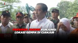 Presiden Jokowi Kunjungi Lokasi Gempa di Cianjur 