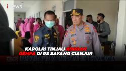 Kapolri Tinjau Korban Gempa di RS Sayang Cianjur 