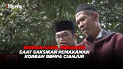 Ridwan Kamil Menangis saat Saksikan Pemakaman Korban Gempa Cianjur 