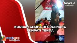Korban Gempa di Cugenang Mulai Tempati Tenda yang Layak dengan Penerangan
