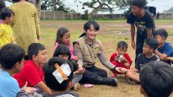 Tim Psikologi Polri Hapus Trauma Anak-Anak Korban Gempa Cianjur