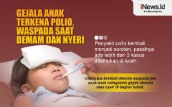 Infografis Gejala Anak Terkena Polio, Waspada saat Demam dan Nyeri 