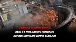 Pemkab Dharmasraya Beri 1,4 Ton Daging Rendang kepada Korban Gempa Cianjur