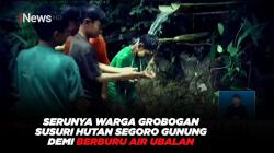 Serunya Warga Grobogan Susuri Hutan Segoro Gunung Demi Berburu Air Ubalan 