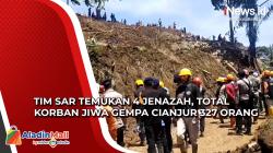 Tim SAR Kembali Temukan 4 Jenazah Korban Gempa Cianjur, Total Korban Jiwa Capai 327 Orang