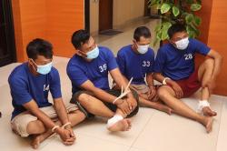 Polres Bantul Tangkap 4 Orang Komplotan Pencuri Motor, 2 Orang Terpaksa Ditembak