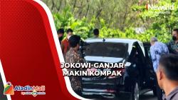 Kenakan Seragam dan Semobil Bareng, Jokowi-Ganjar Makin Mesra