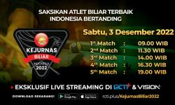 Link Live Streaming Kejurnas Biliar 2022 Hari Ini di RCTI+