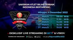 Link Live Streaming Kejurnas Biliar 2022 di RCTI+ Hari Ini