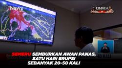 Semeru Semburkan Awan Panas, Satu Hari Erupsi Sebanyak 20-50 Kali 