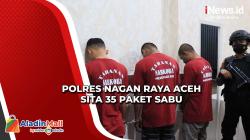 Polres Nagan Raya Aceh Sita 35 Paket Sabu dari Pengedar Narkoba