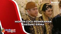 Berbagai Momen Lucu Pernikahan Kaesang-Erina