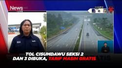 Tol Cisumdawu Seksi 2 dan 3 Dibuka, Tarif Masih Gratis
