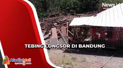 Tebing Longsor di Bandung Hancurkan 6 Rumah