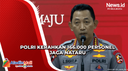 Kapolri Listyo Siagakan 166.000 Personel untuk Pengamanan Natal dan Tahun Baru