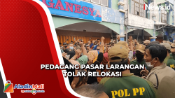 Pedagang Pasar Larangan Sidoarjo Terlibat Bentrok dengan Satpol PP, Ini Pemicunya