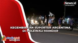 Rayakan Kemenangan Argentina, Puluhan Suporter Jalan Kaki 7 Kilometer di Polewali Mandar