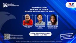 YouTuber, Profesi Menggiurkan atau Bikin Tekor? Simak Pembahasannya di Webinar Partai Perindo Besok