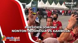 Presiden Jokowi Datang ke GBK untuk Dukung Perjuangan Timnas Indonesia Lawan Kamboja