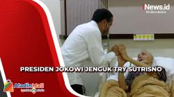 Presiden Jokowi Jenguk Try Sutrisno di RSPAD Gatot Soebroto, Begini Kondisinya