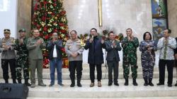 Pastikan Natal Aman, Danlanud Husein Sastranegara dan Forkopimda Jabar Kunjungi Gereja