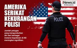 Infografis Amerika Serikat Kekurangan Polisi